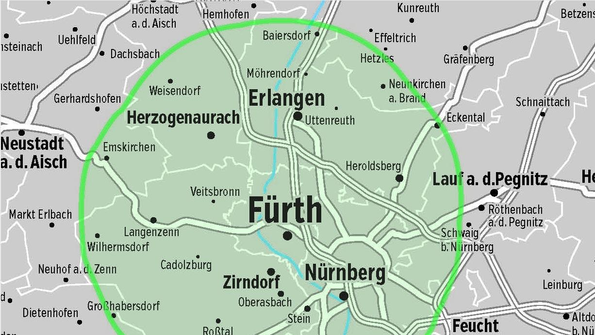 15-Kilometer-Radius für Fürth: Was Sie wissen müssen