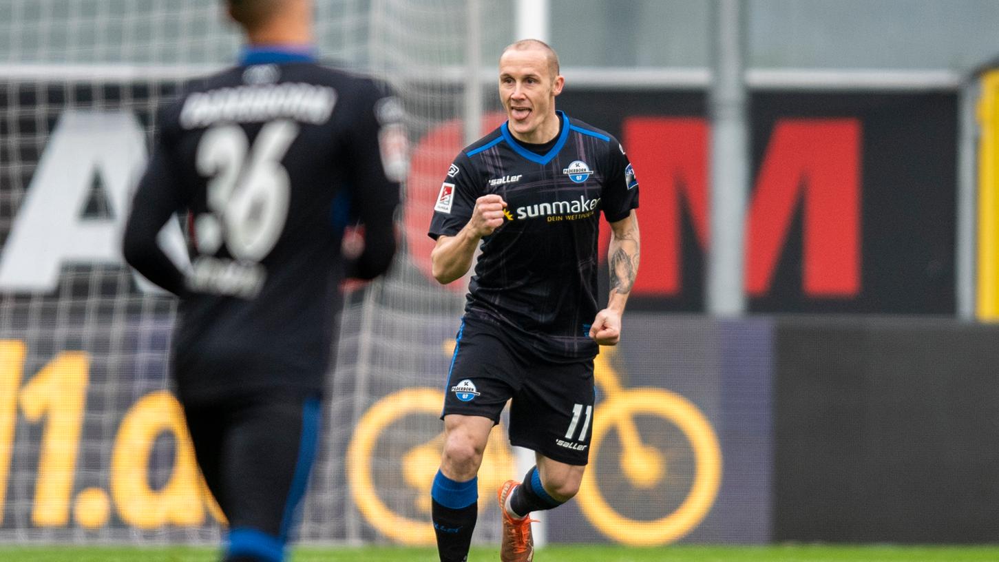 Vier Tore in den vergangenen vier Spielen: Angreifer Sven Michel ist eine wichtige Stütze des Paderborner Spiels – und hat mit seinen starken Leistungen auch schon das Interesse eines Erstligisten auf sich gezogen.  