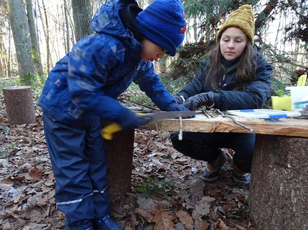 Nichts für Weicheier: Die Waldkindergruppe in Gunzenhausen