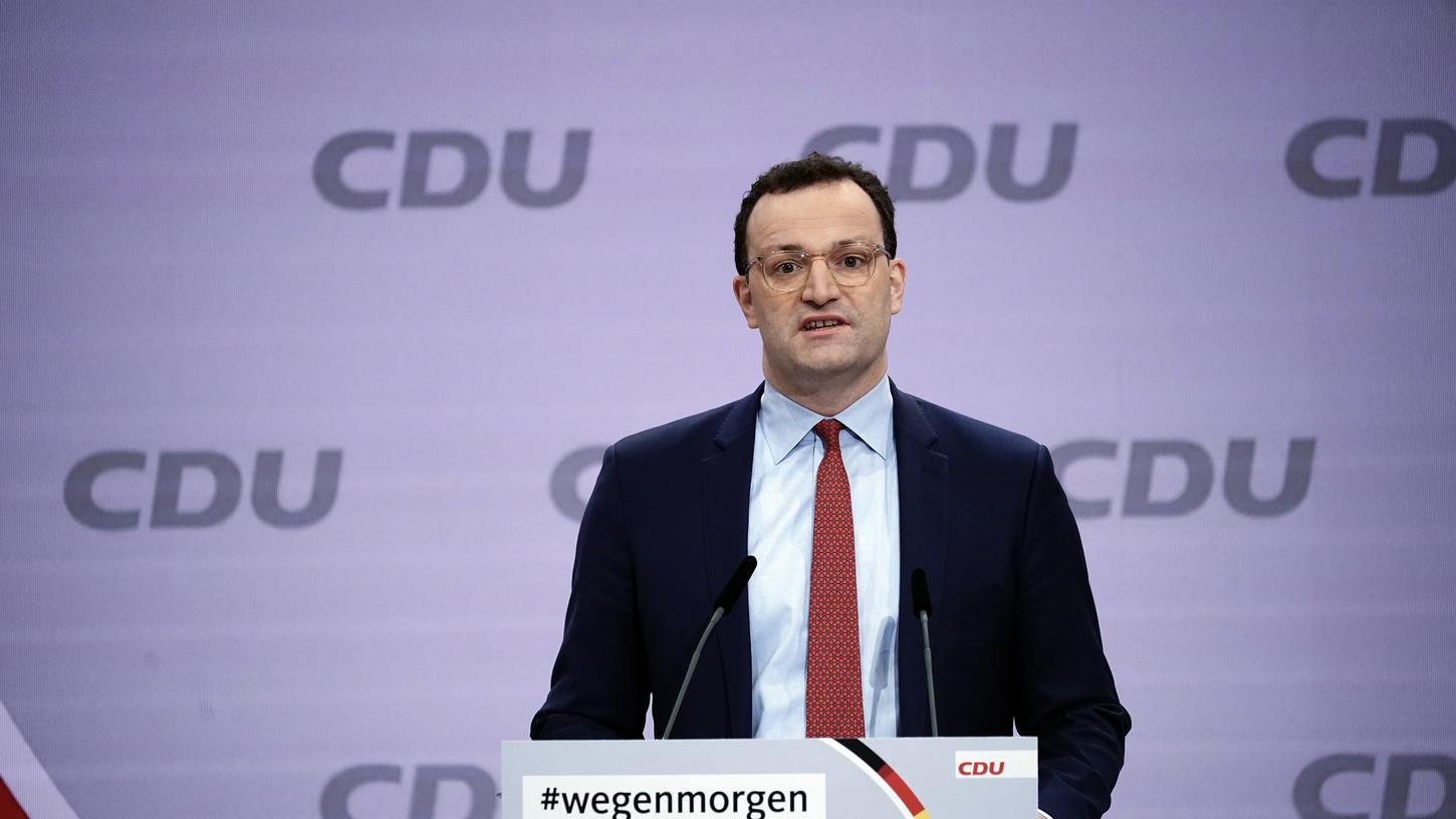 Jens Spahn gehört nach der Wahl auf dem digitalen CDU-Parteitag mit einem mageren Ergebnis zum Kreis der fünf stellvertretenden Parteivorsitzenden. 