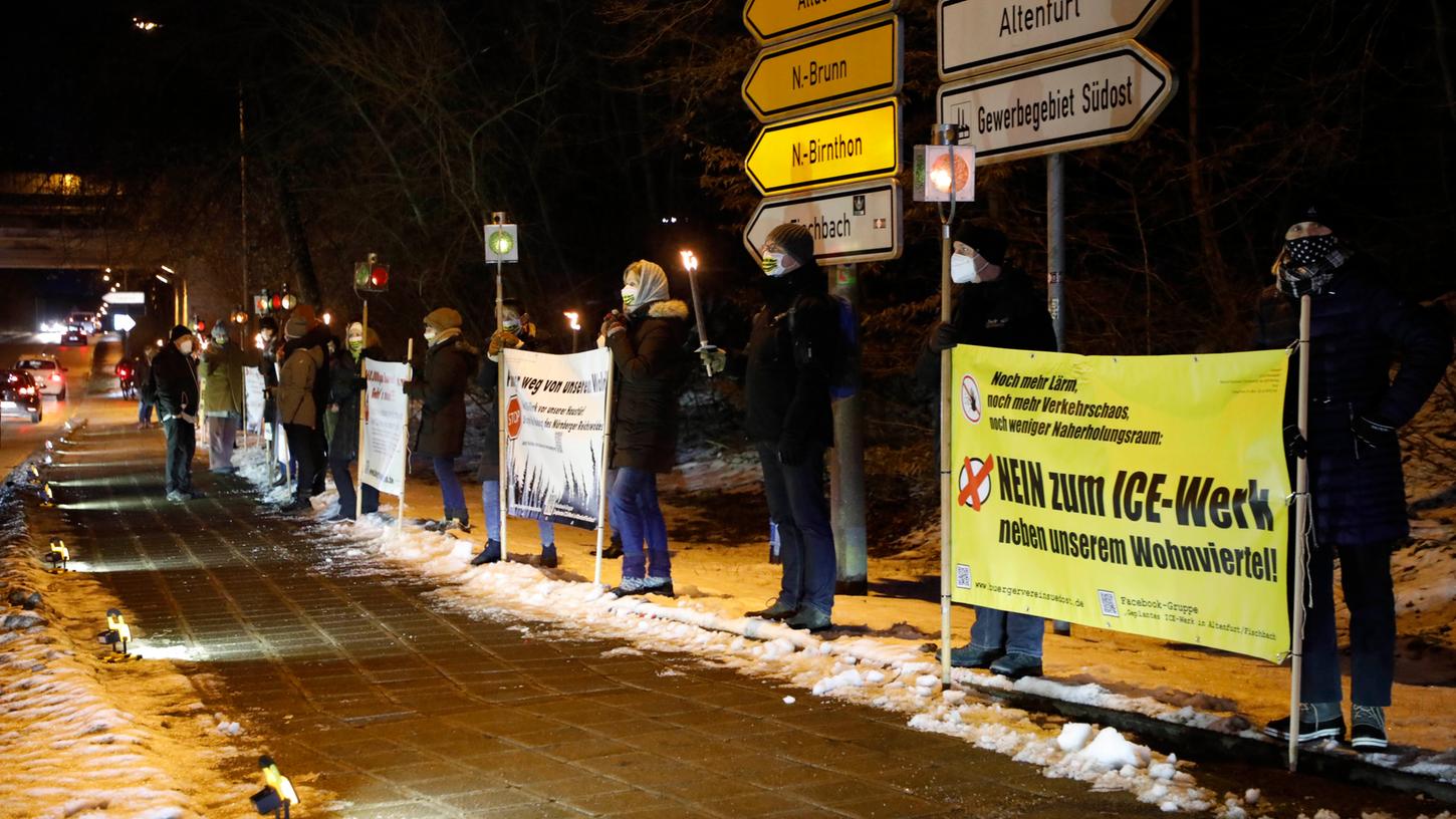 Protest gegen Standort des Nürnberger ICE-Werks formiert sich
