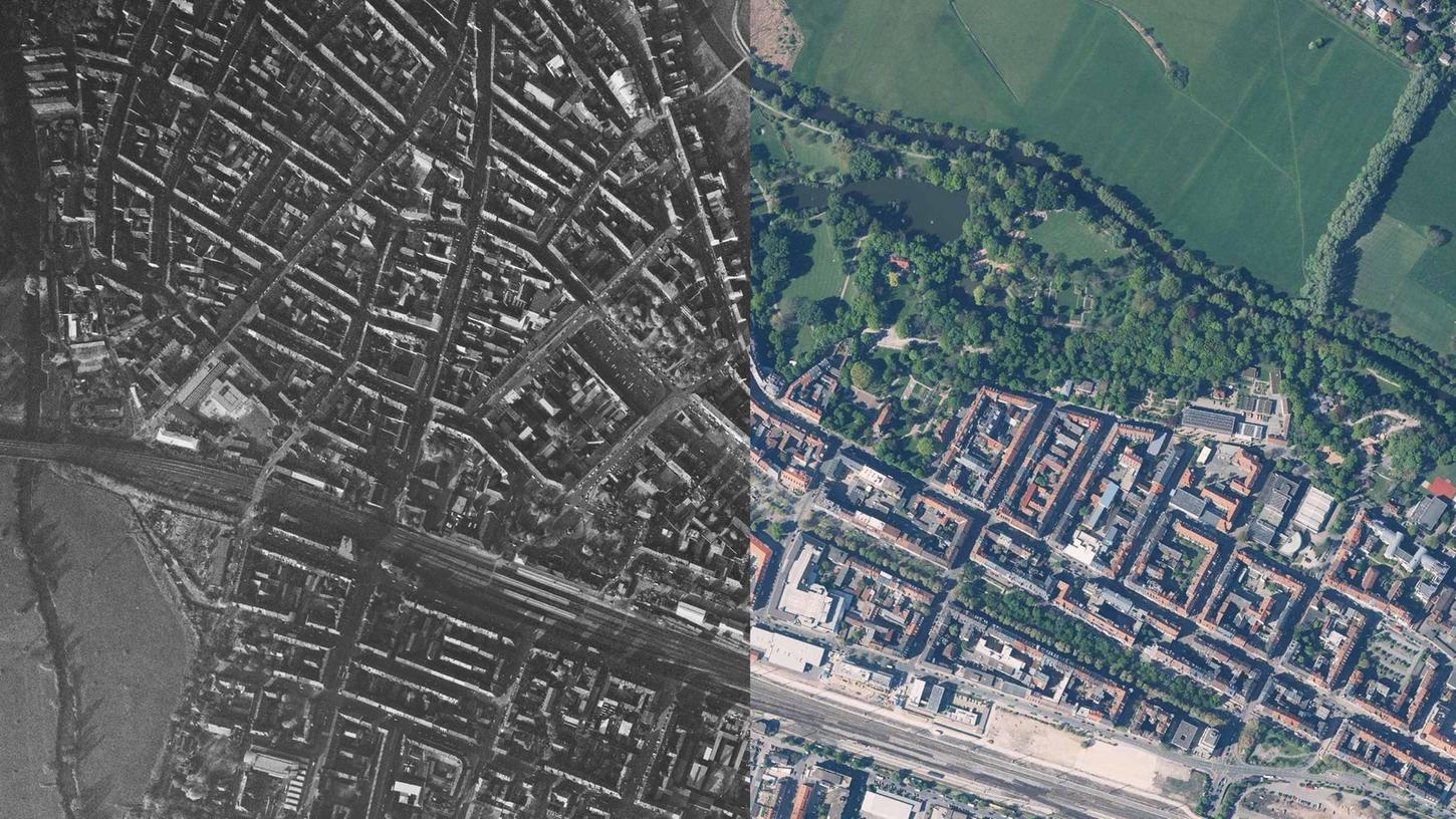 Luftbilder: So sehr haben sich Städte in Franken verändert