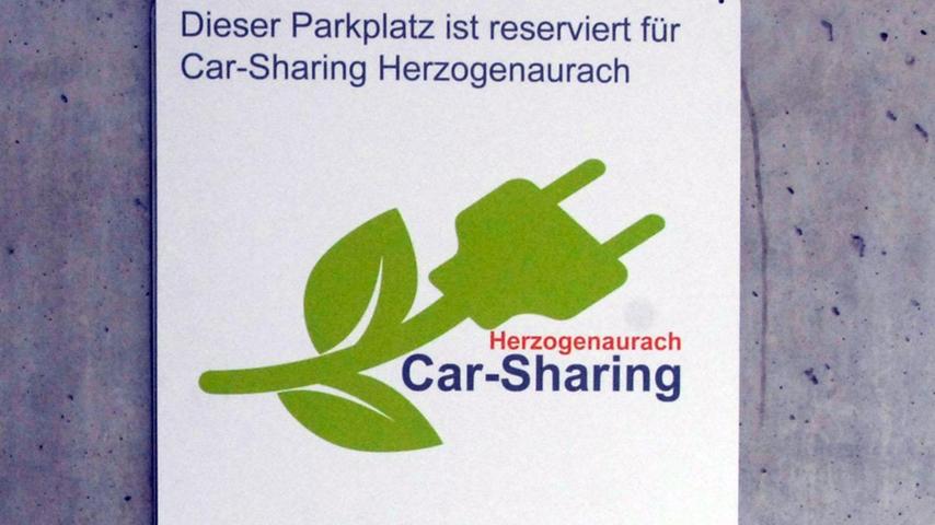 Derzeit gibt es ein in Herzogenaurach stationiertes Carsharing-E-Auto.