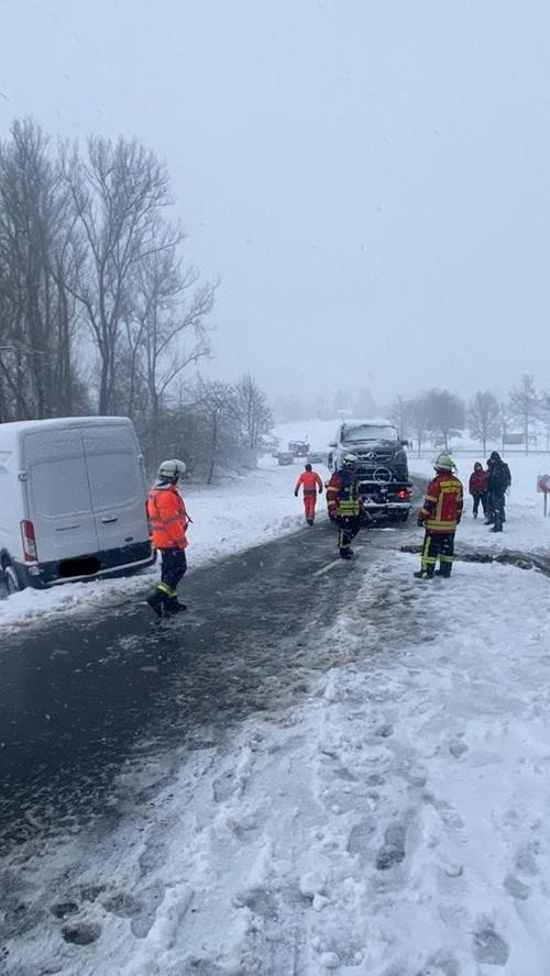 Starker Schneefall: Unfälle im Landkreis Forchheim und in der Fränkischen Schweiz
