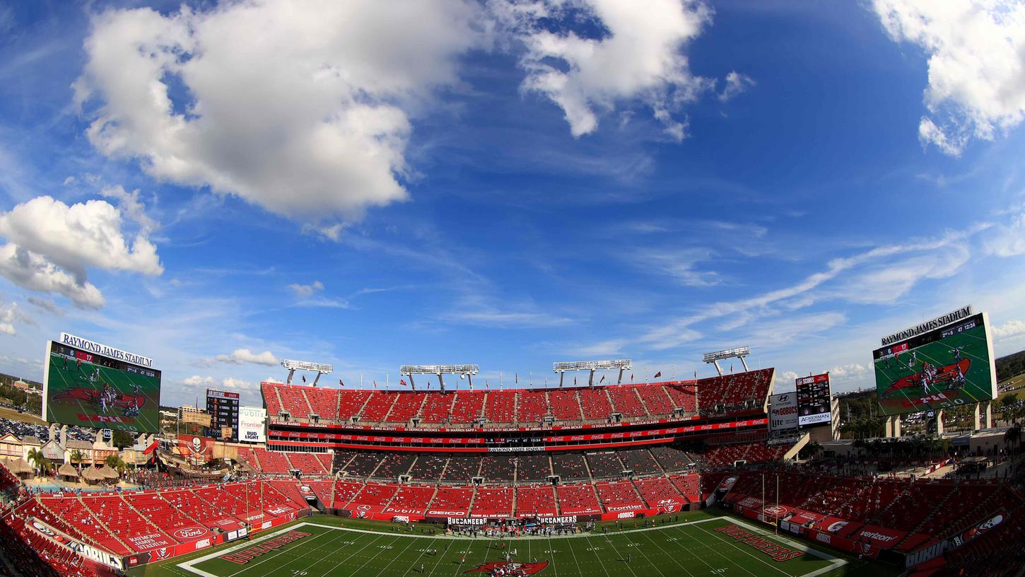Hier, im Raymond James Stadium von Tampa, entscheidet sich, wer 2021 den Super Bowl gewinnt.