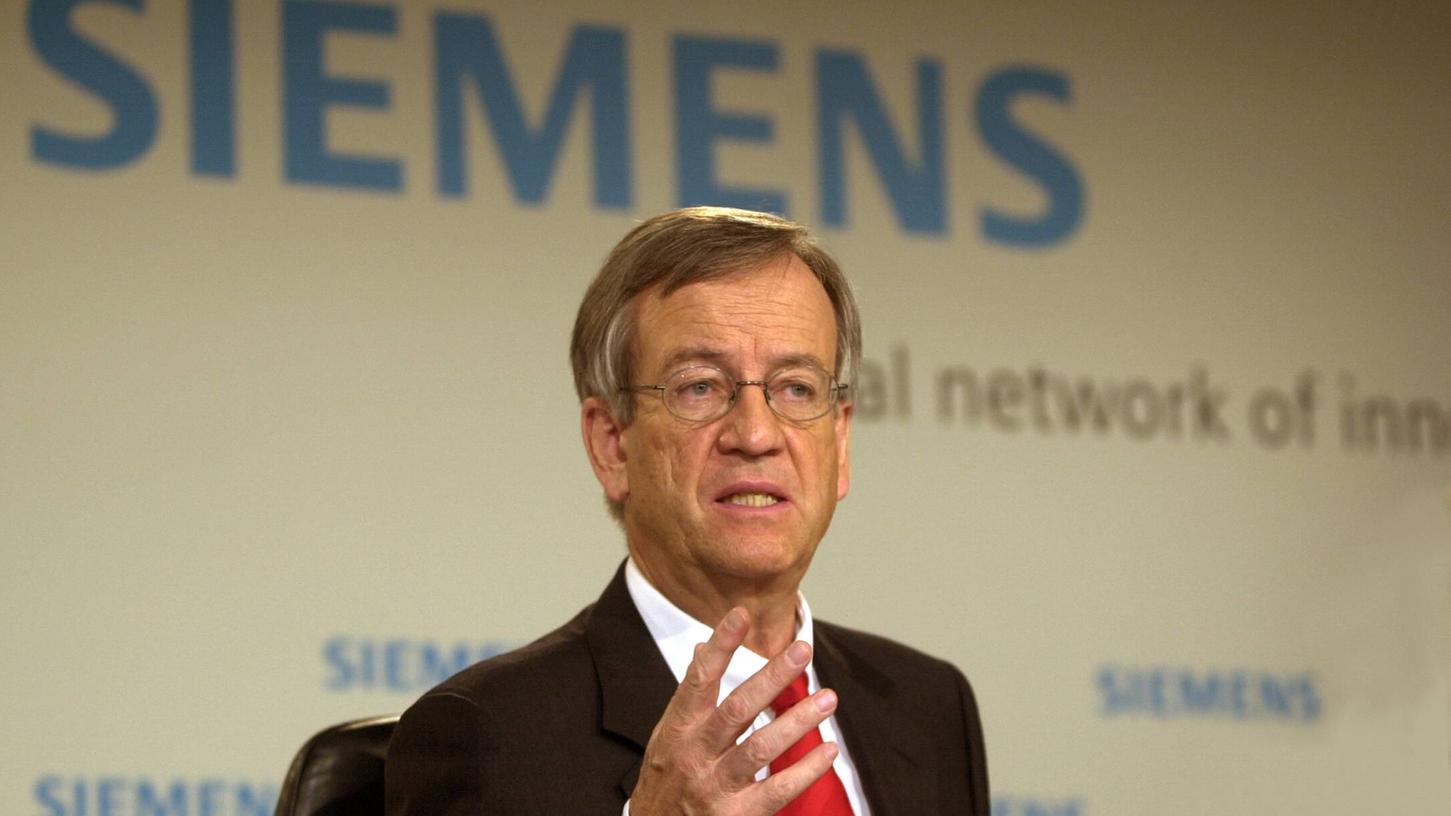 Siemens-Chef Heinrich von Pierer - hier im Jahr 2003. 