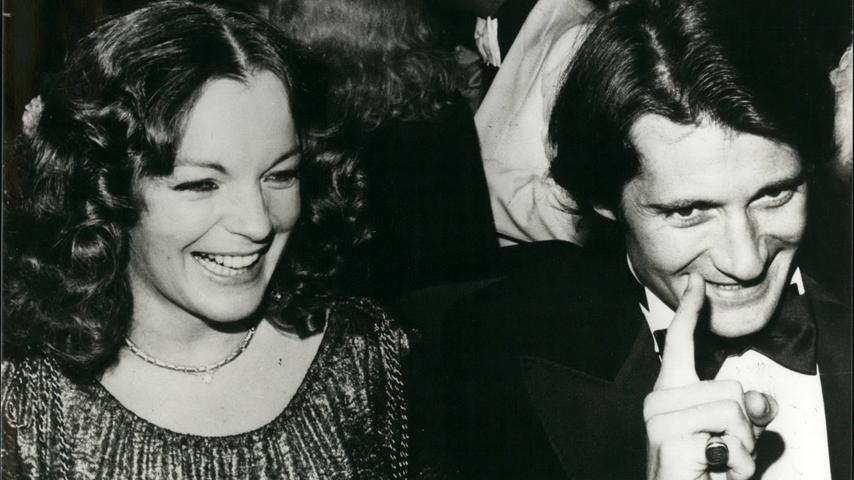 Romy Schneider und ihr zweiter Ehemann Daniel Biasini, der Vater von Sarah Biasini.