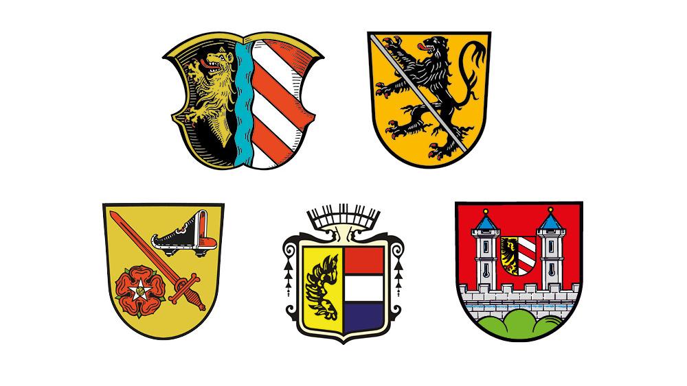 Fast jede Ortschaft - völlig egal, ob klein oder groß - hat ihr ganz eigenes Wappen. Bei unserem Quiz müssen Sie erraten, welches Hoheitszeichen zu welcher mittelfränkischen Gemeinde gehört. 