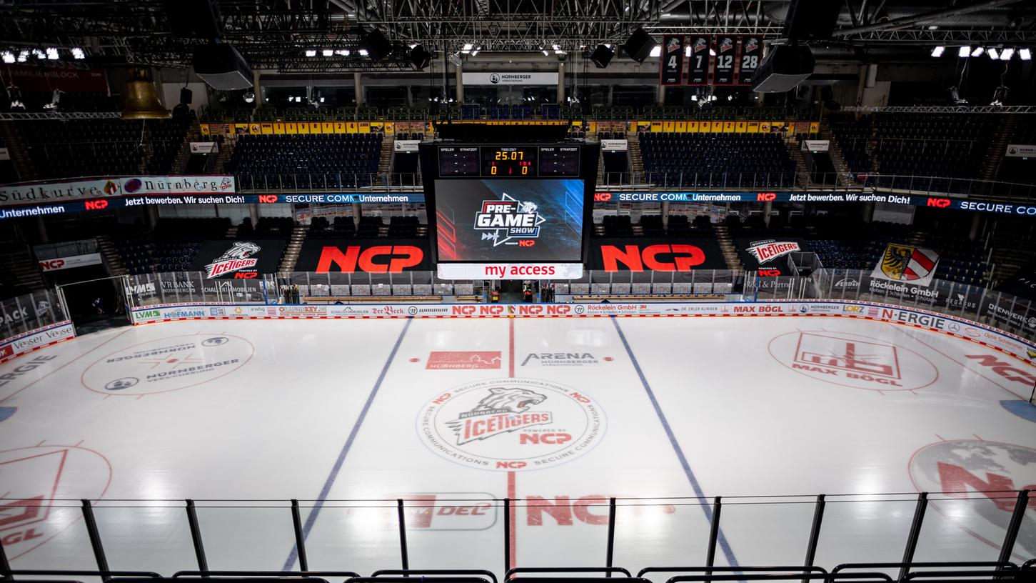 Trainingsfläche: Das deutsche Eishockey-Nationalteam wird sich auf Nürnberger Eis auf die WM in Lettland vorbereiten.