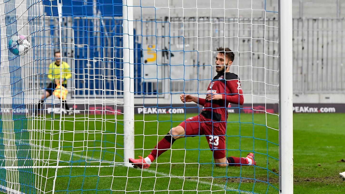 Drin, endlich: Fabian Schleusener und der Moment der Erleichterung.