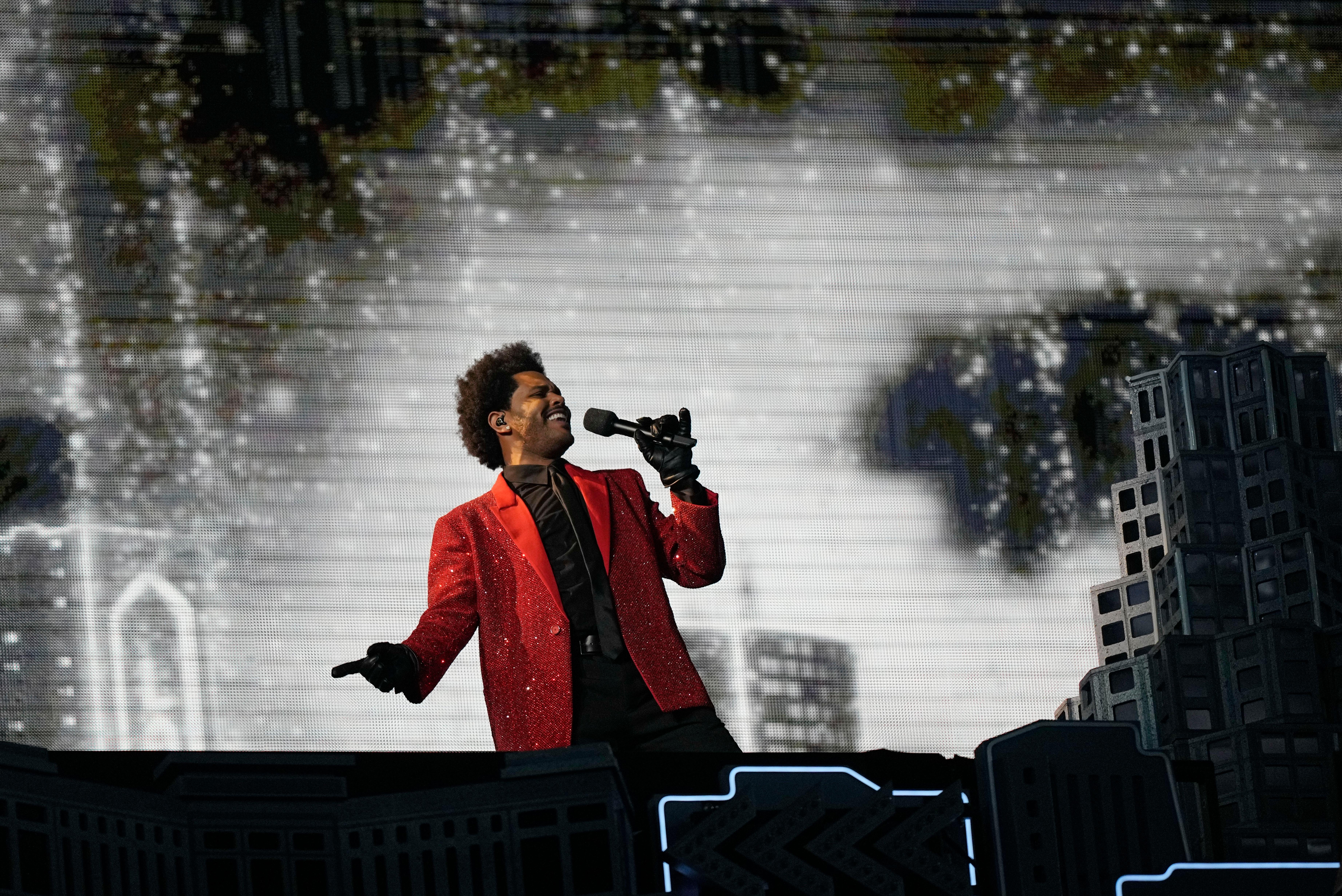 Für die Halbzeitshow sorgte The Weeknd.