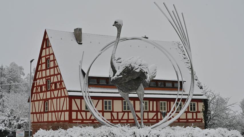 Der Schnee kam über Nacht: Der Winter ist zurück im Landkreis Roth