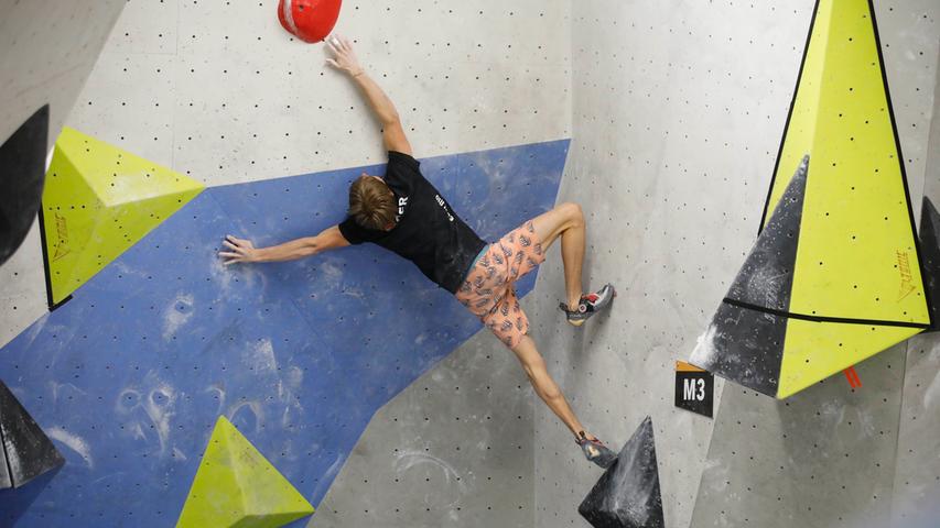 Hoch hinaus: Kletter-Nationalmannschaft trainiert in Nürnberger Boulderhalle