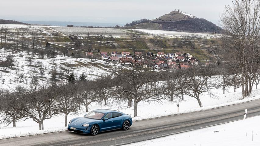 Porsche Taycan: Der Basis fehlt es nicht an Power