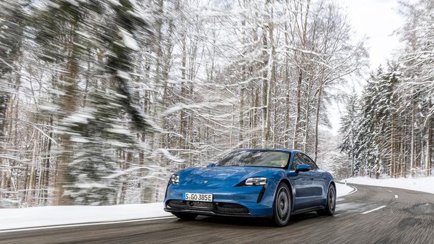 Porsche Taycan: Der Basis fehlt es nicht an Power