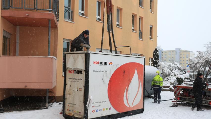 Nach Brand in Kraftwerk: Mobile Heizanlagen sollen für Wärme sorgen