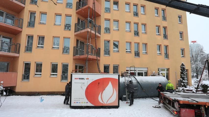 Nach Brand in Kraftwerk: Mobile Heizanlagen sollen für Wärme sorgen