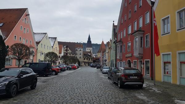 Schöne alte Häuser.