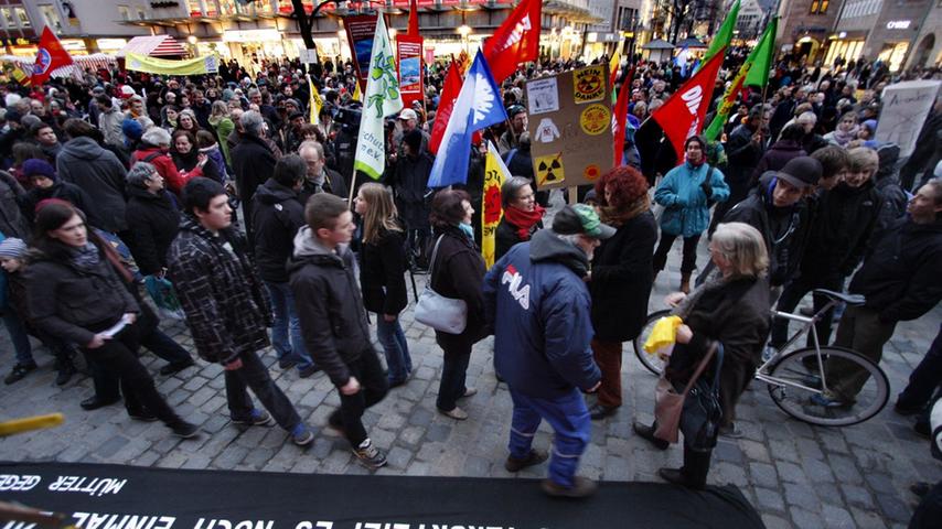 2000 Atomkraftgegner demonstrieren in Nürnberg