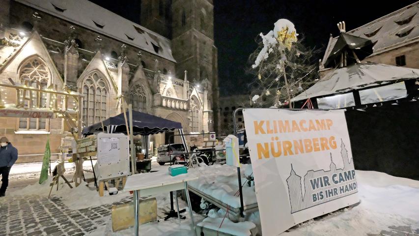 Das Klimacamp Nürnberg gibt es nun schon seit über 160 Tagen - und die Aktivisten wollen noch lange bleiben.