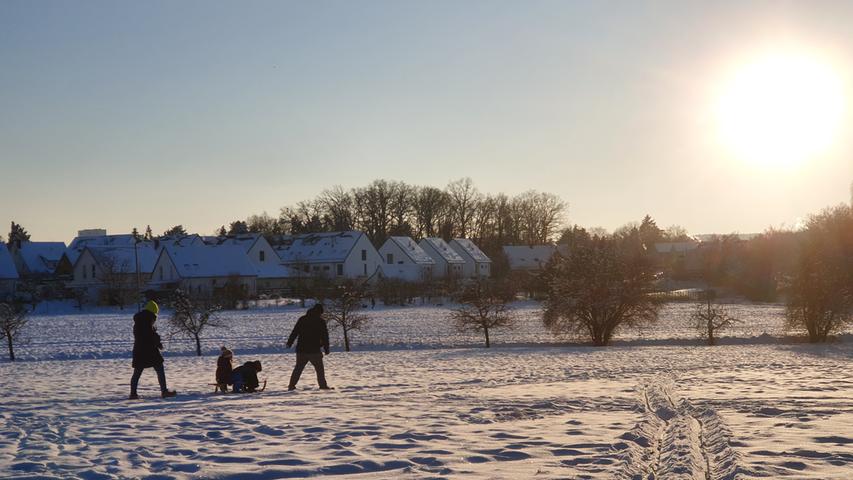 Sonne, Frost und Schnee: So schön ist der Winter in und um Fürth