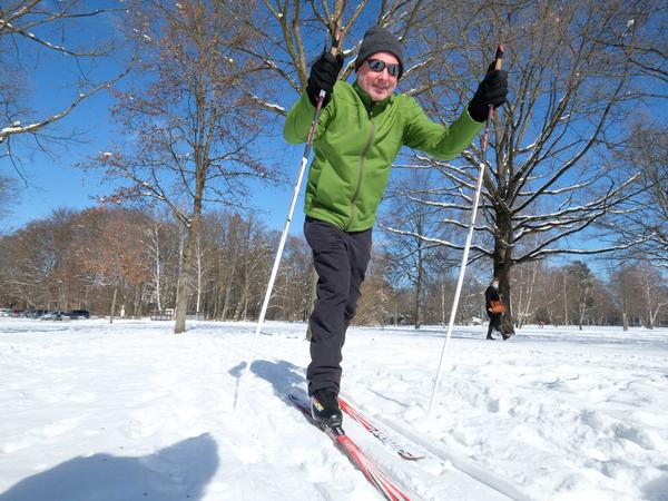 Jürgen hatte einen Termin in Nürnberg - und packte die Skier gleich mit ein, um danach eine Runde zu drehen.