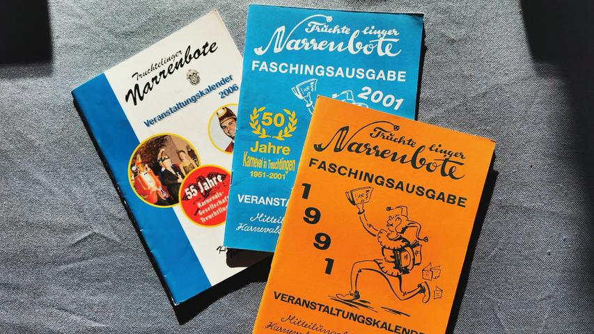 Der im Verlag J. C. Leidel des Treuchtlinger Kuriers gedruckte „Narrenbote“ ist seit vielen Jahren Programmheft und Aushängeschild der Treuchtlinger Karnevalsgesellschaft (KGT).