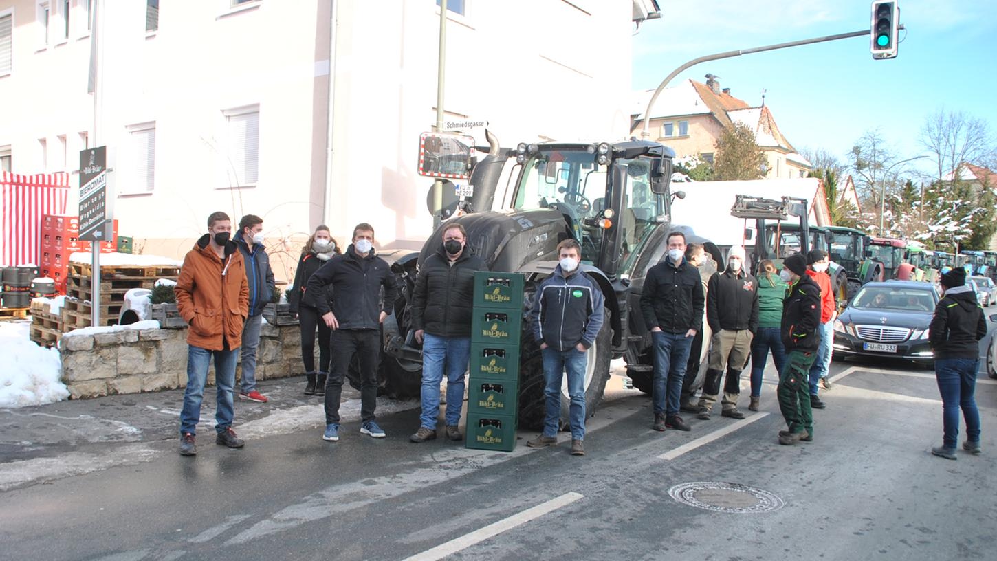 Solidaritätsaktion: Landwirte unterstützen Brauer in der Fränkischen Schweiz