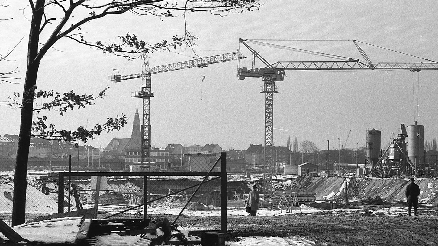 20. Februar 1971: Neubau der Bundesanstalt für Arbeit im Winter