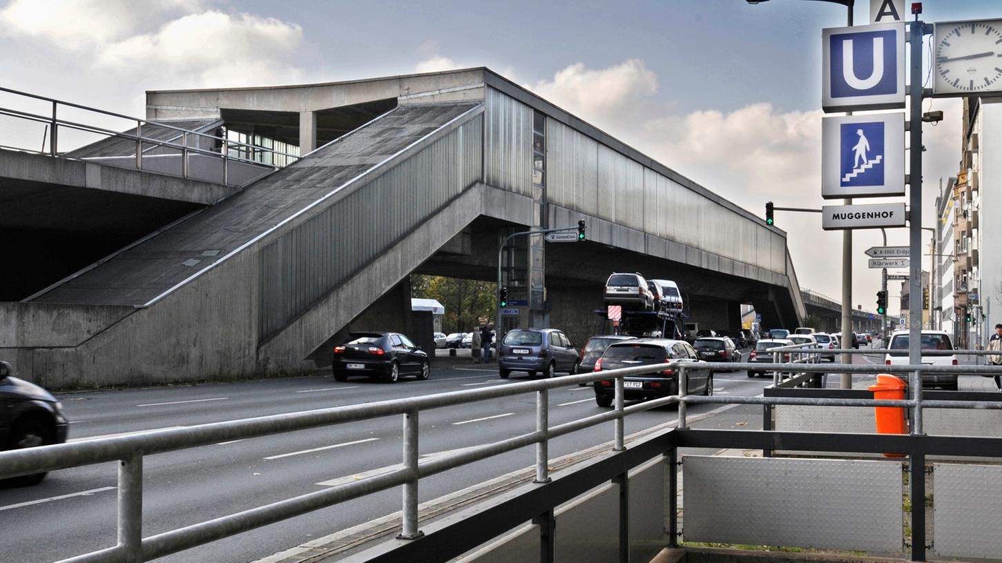 Auch die U-Bahn-Station Muggenhof wird derzeit umfassend saniert.