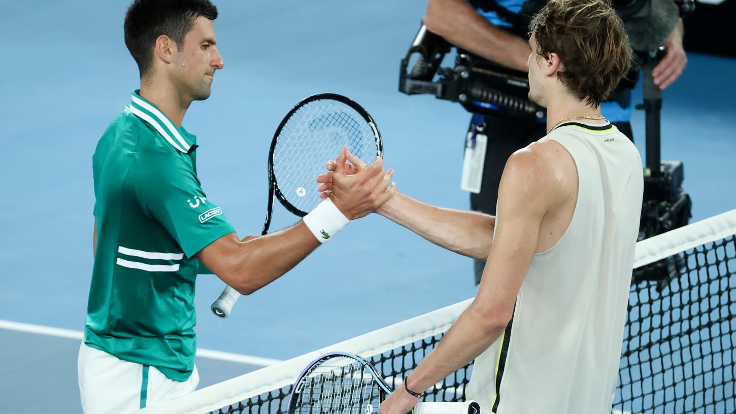 Novak Djokovic konnte sich gegen Alexander Zverev durchsetzen.