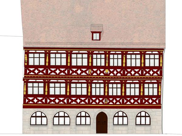 Forchheimer Rathaus-Sanierung: Die Fenster könnten wieder wie früher zur Bauzeit aussehen