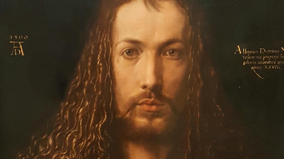 Das Selbstporträt Albrecht Dürers hängt in der Alten Pinakothek in München.
Das Selbstporträt Albrecht Dürers hängt in der Alten Pinakothek in München.