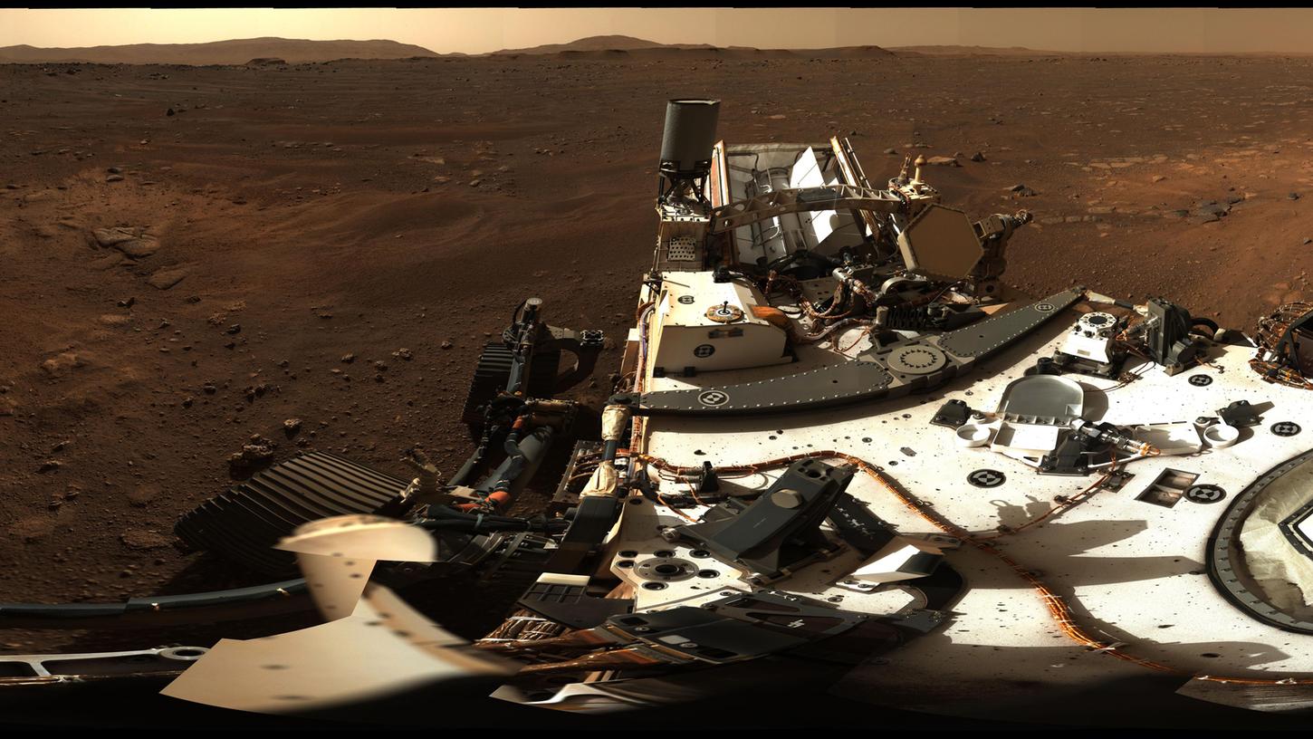 Der US-Rover "Perseverance" hat ein hochaufgelöstes Panorama-Bild vom Mars geschickt.