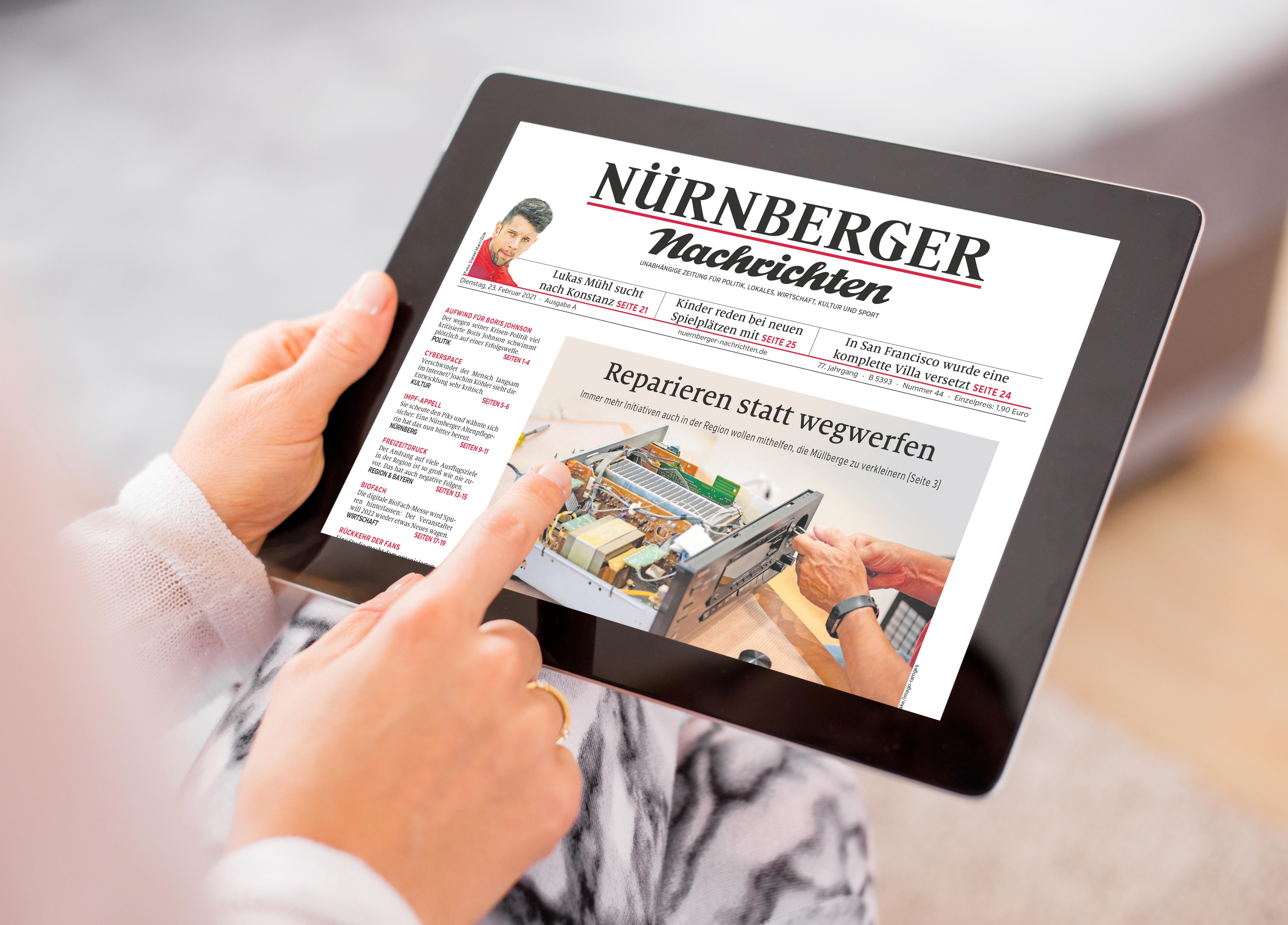 Neue Funktionen Testen Sie jetzt kostenlos unser E-Paper Nordbayern