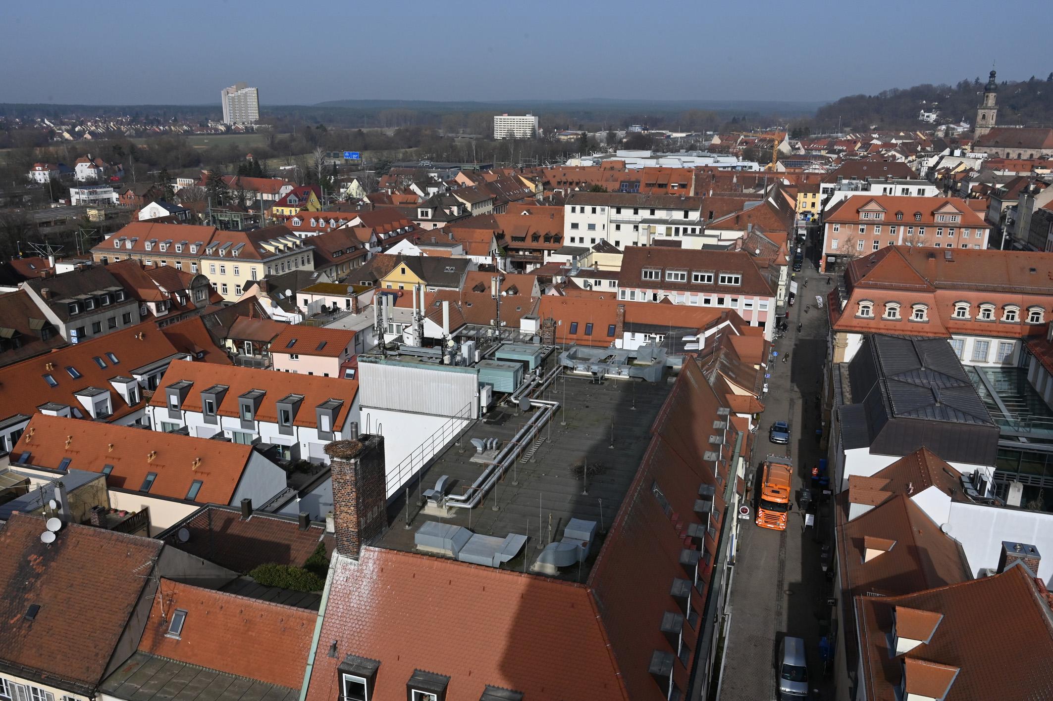 Dächer im Norden der Innenstadt