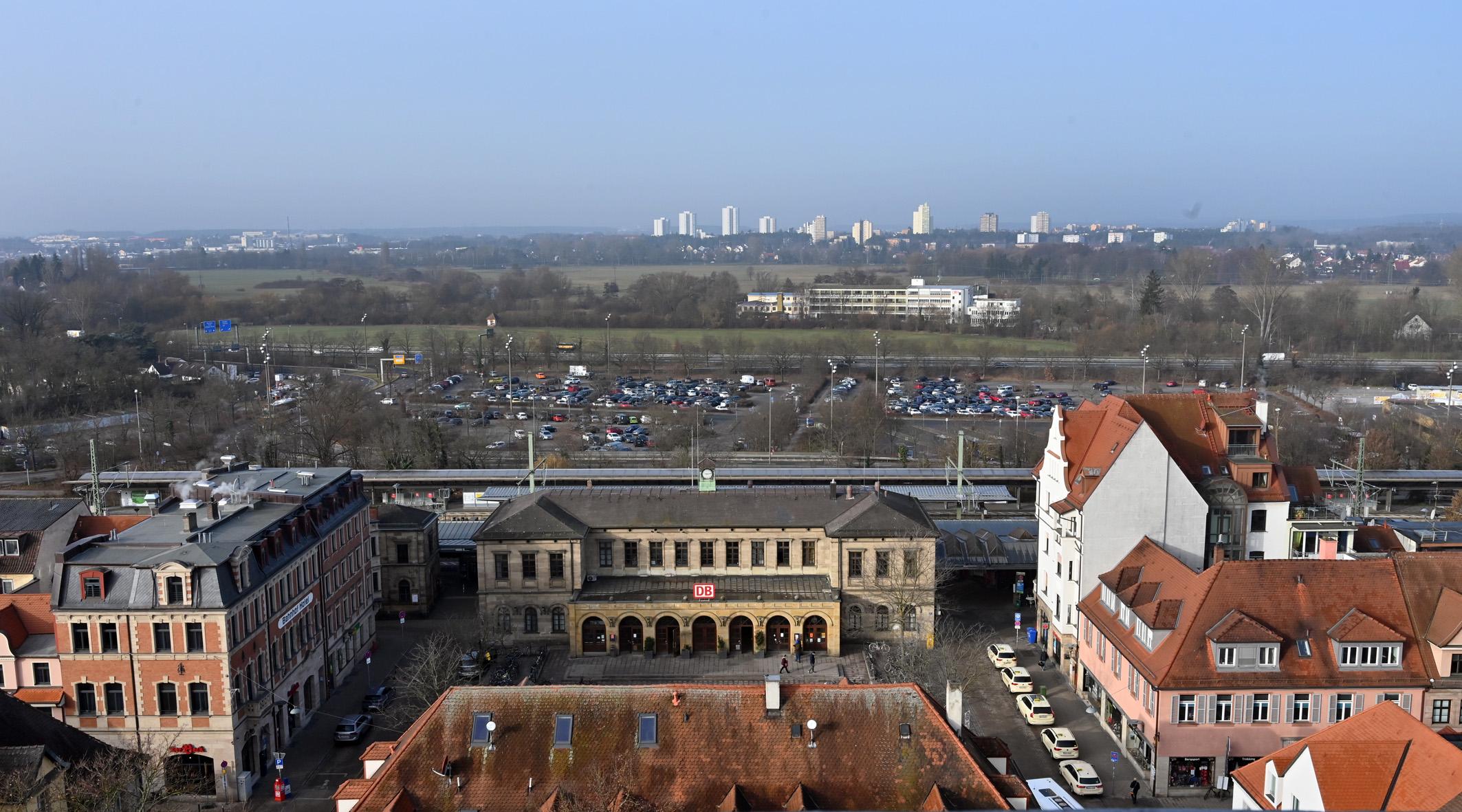 Der Erlanger Hauptbahnhof.