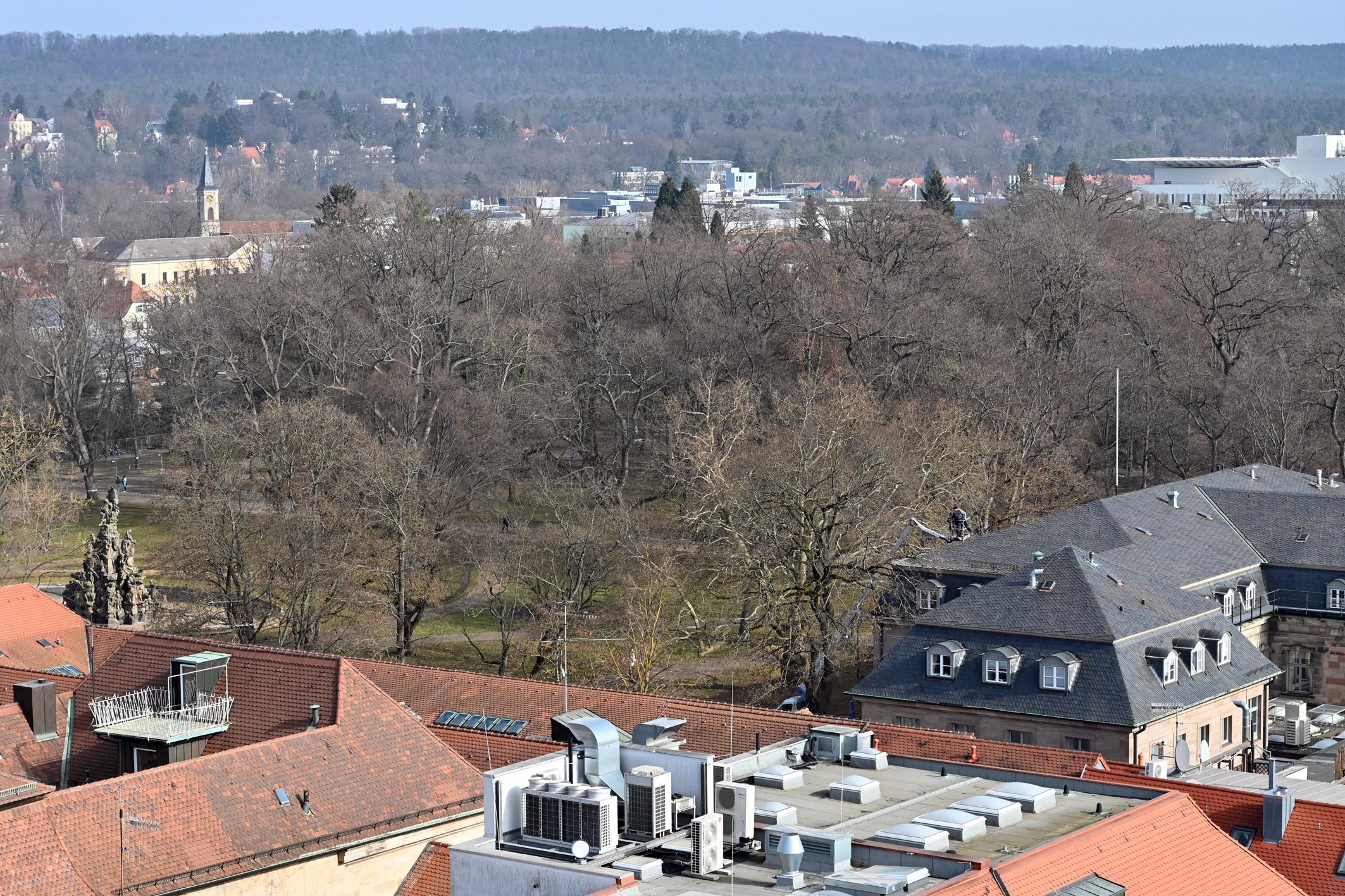 Blick in den Erlanger Schlossgarten.