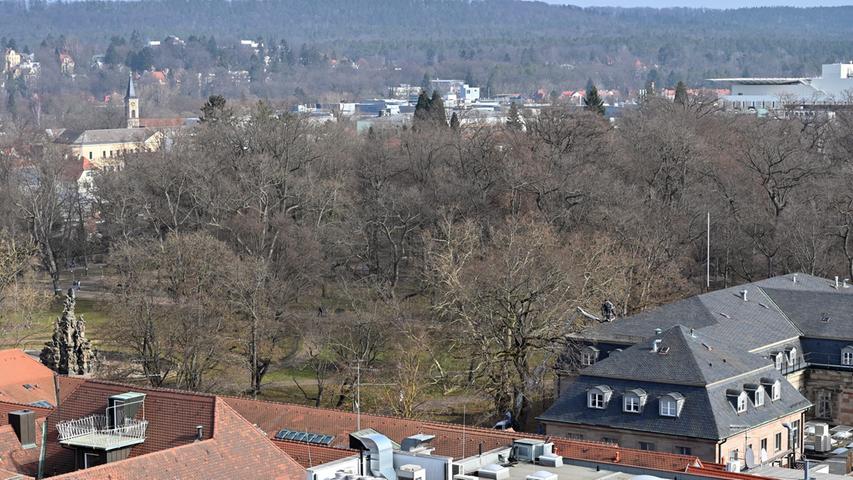 Blick in den Erlanger Schlossgarten.