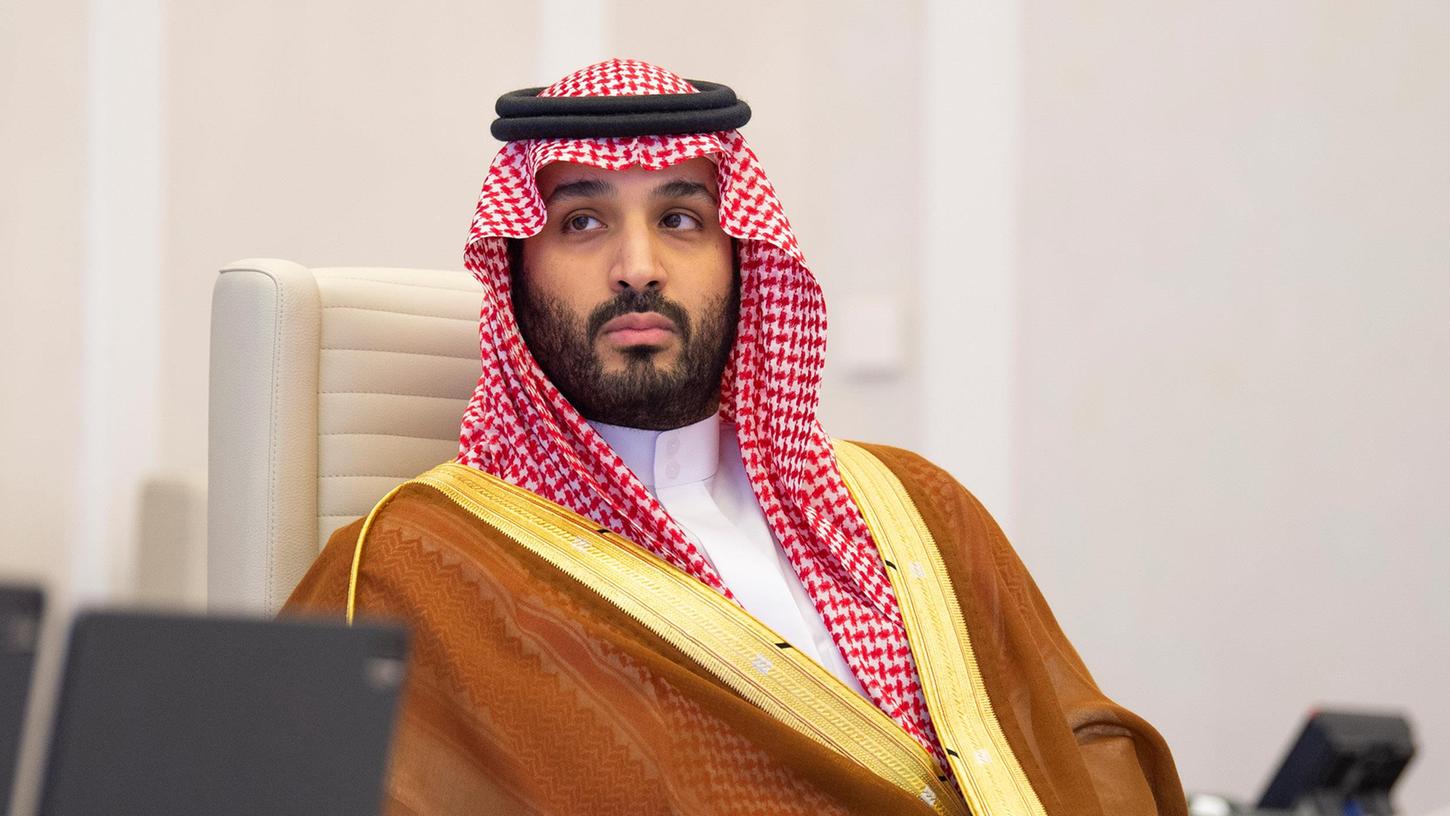 Kronprinz Mohammed bin Salman beim Auftakt des virtuellen G20-Gipfels.
Kronprinz Mohammed bin Salman beim Auftakt des virtuellen G20-Gipfels.