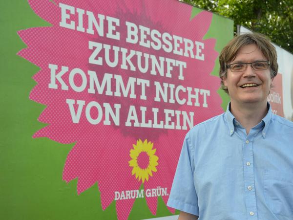 Sascha Müller zog schon 2017 für die Grünen als Direktkandidat in den Bundestagswahlkampf.