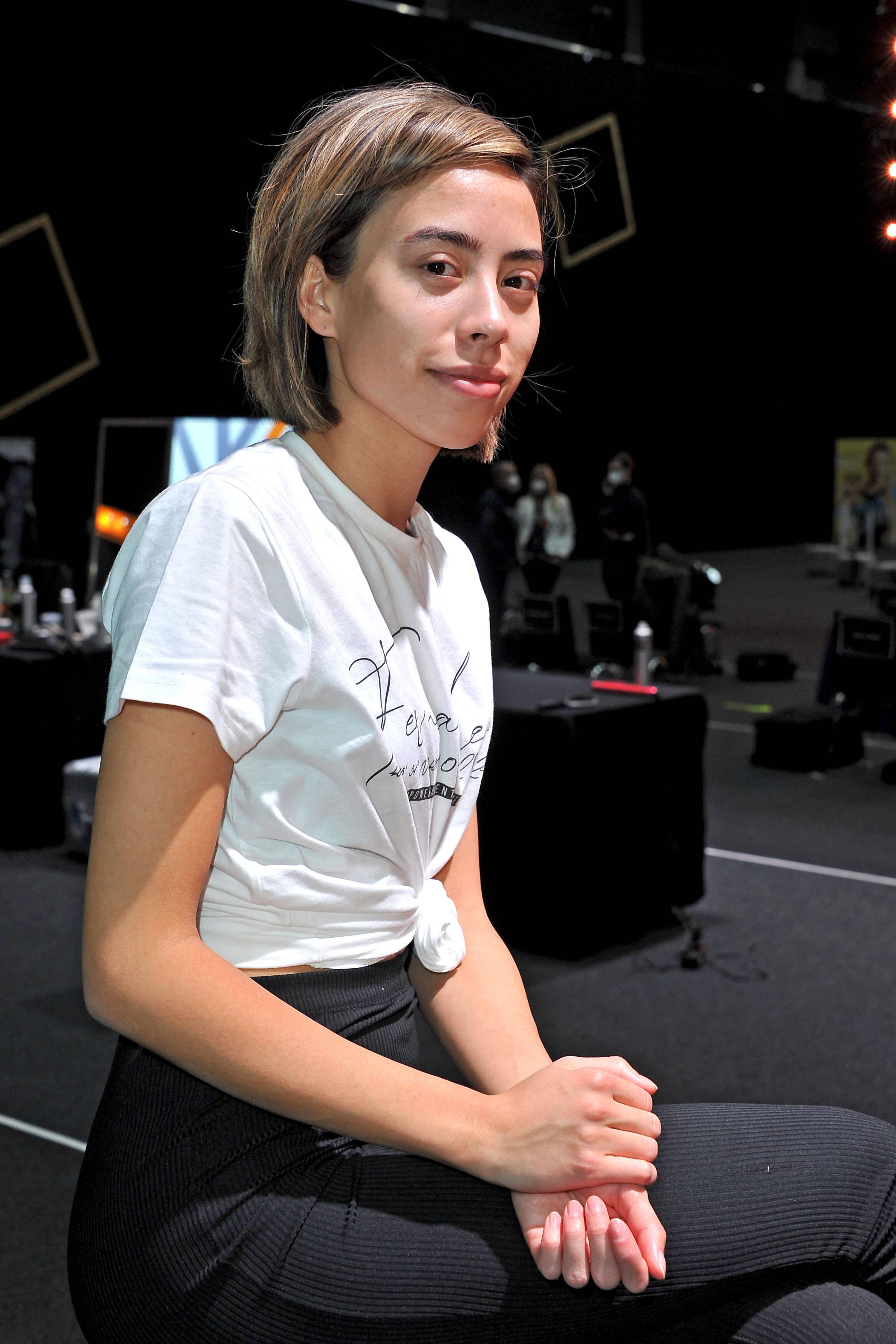 Isabelle Stoppel, Miss Niedersachsen, bei der Wahl zur Miss Germany 2021. 16 Kandidatinnen aus allen Bundesländern stellten sich der vorwiegend weiblichen Jury zur Wahl der Miss Germany 2021. Das Motto lautete #EmpoweringAuthenticWomen.