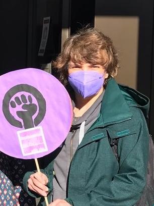 Lissi Schwemmer vom Bündis 8. März engagiert sich bereits seit 25 Jahren feministisch.
Lissi Schwemmer vom Bündis 8. März engagiert sich bereits seit 25 Jahren feministisch.