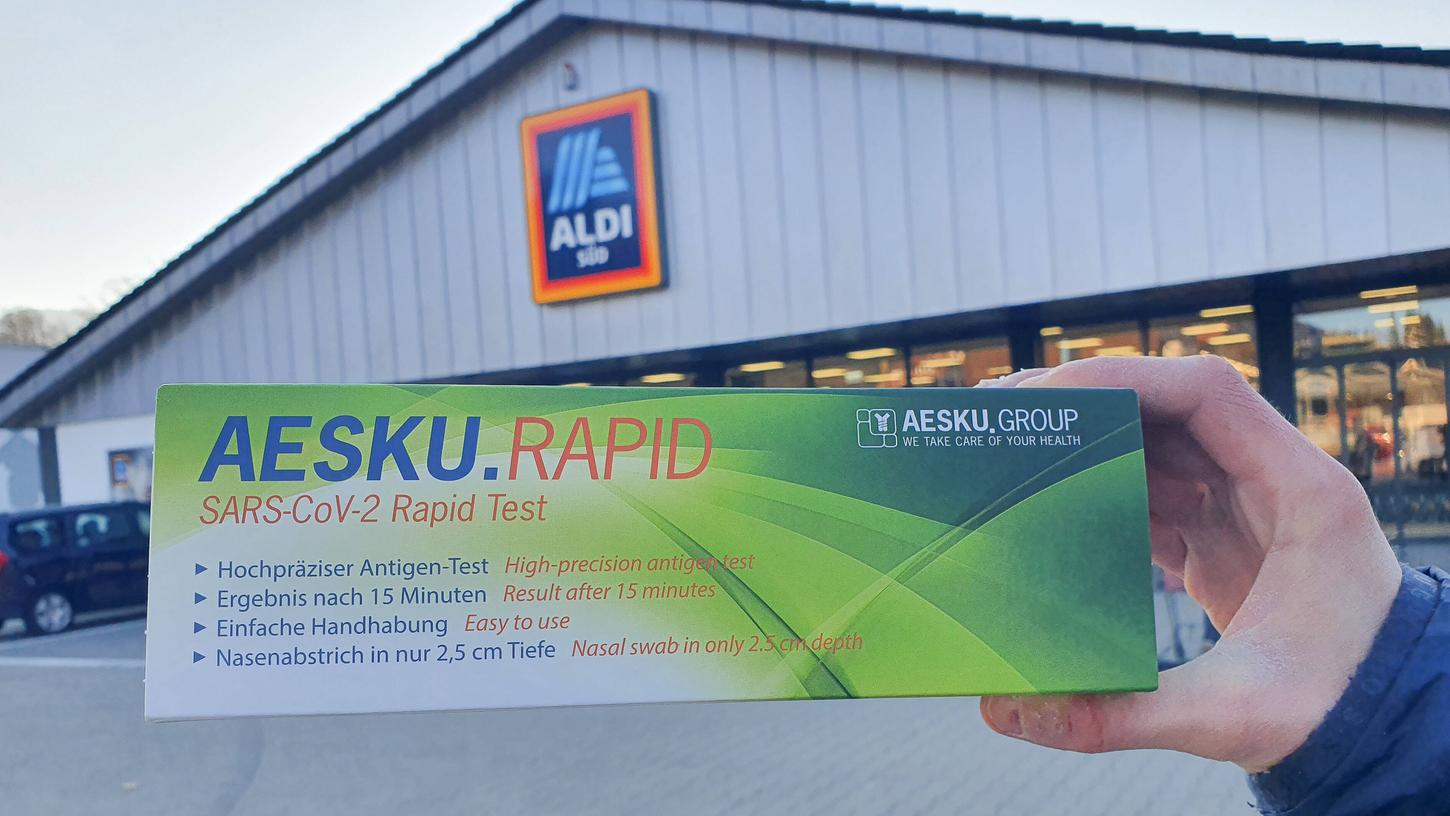 Ansturm auf Schnelltests: Aldi von Interesse überrascht Ansturm auf Schnelltests: Aldi von Interesse überrascht