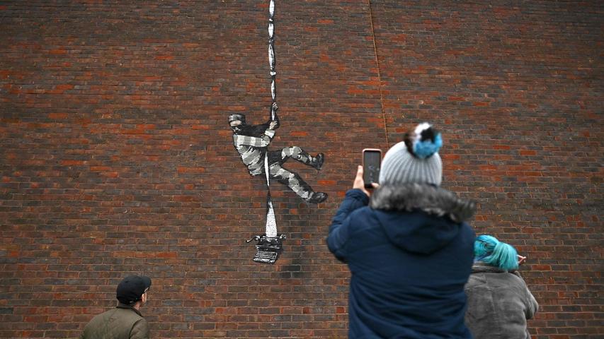 Banksy und ein Hug-Room: Die Bilder der Woche
