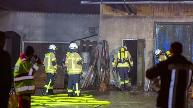 Hackschnitzelanlage brennt im Landkreis Neumarkt