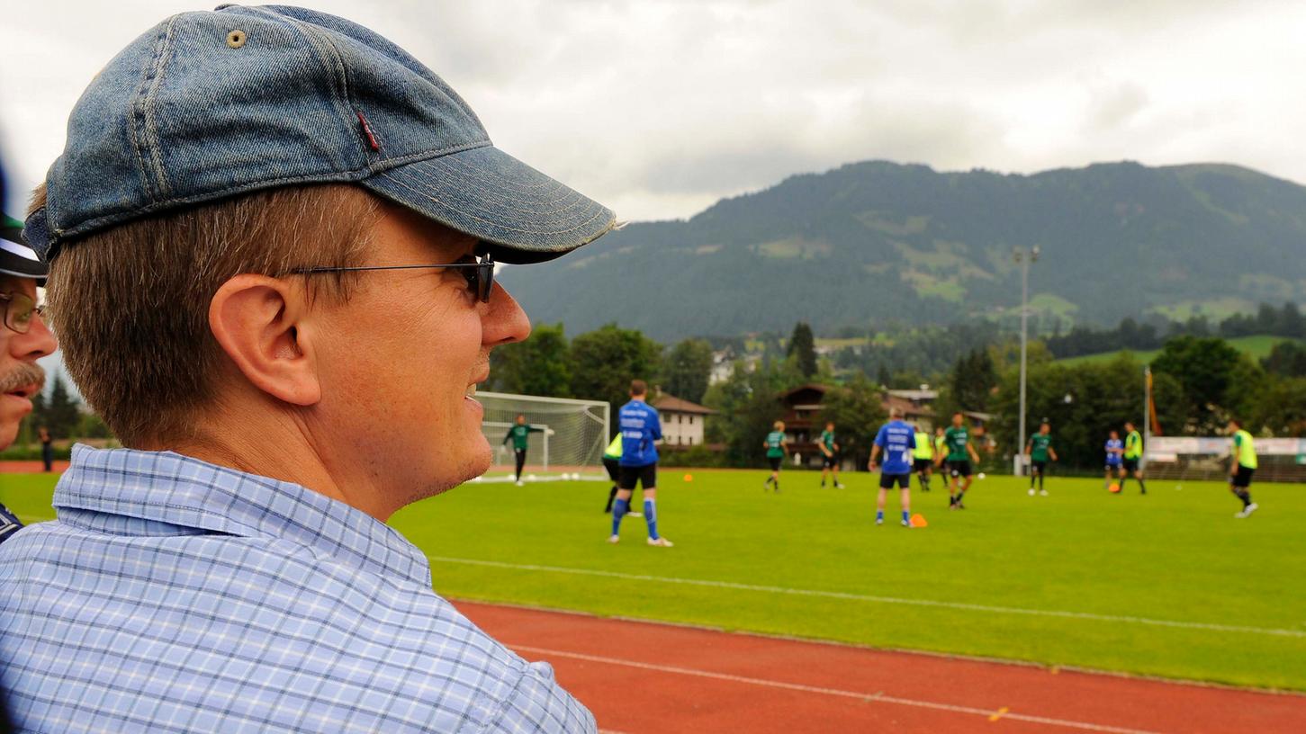 Richard Kraft in Kitzbühel beim Trainingslager der Spielvereinigung im Sommer 2009.