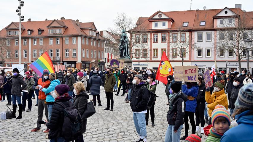 Kundgebung am Weltfrauentag in Erlangen