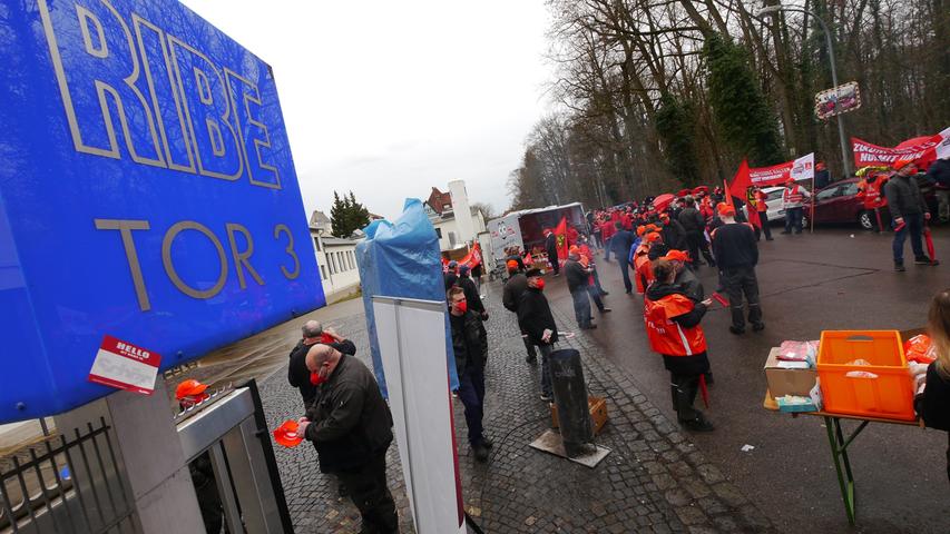 IG Metall Schwabach im Warnstreik-Modus