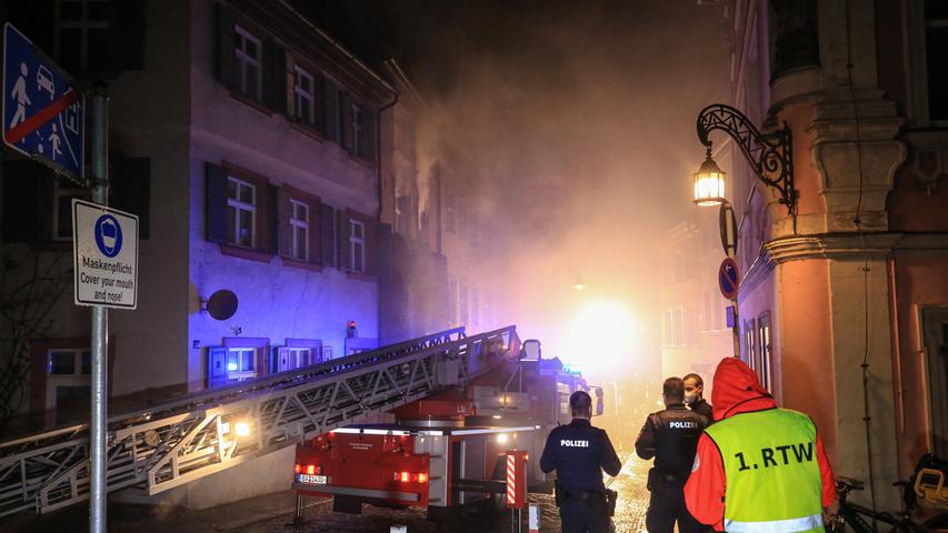 Brand in der Bamberger Altstadt: 69-Jährige tot geborgen